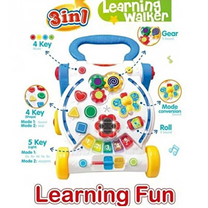 اسباب بازی واکر موزیکال 3 کاره کودک Fivestar Toys 3IN1_اسباب بازی